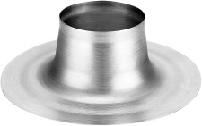Burgerhout ronde plakplaat, aluminium, doorvoer diameter 168mm, plakplaat diameter 420mm, hoogte 115mm