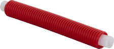 Uponor MLCP meerlagenbuis glad, ?14x2mm, 5 lagen, aluminium, PE-RT II, flexibel, afgedopt, buis wit, 75m, rode mantel