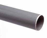 Wavin Ultra-3 kunststof buis, PVC, buiseind x buiseind, 75x3mm, grijs, afname per 4m