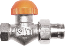Herz TS-98-V voorinstelbare thermostatische radiatorkraan recht, zonder knop, 3/4", staartstuk/binnendraad, M28x1,5