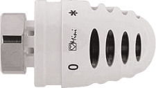 Herz Mini-H thermostaatkop wit M30 x 1,5. Met 0-stand en vloeistof voeler