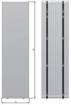Thermrad Vertical J-beugels, lengte 2000mm, set van 2 stuks