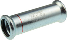 VSH XPress STAAL rechte koppeling, overschuif koppeling, 15 x 15mm, staal verzinkt (pers x pers)