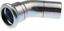 VSH XPress STAAL bocht koppeling, insteekbocht 45gr, 22 x 22mm, staal (pers x insteek)