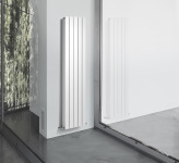Thermrad Alustyle radiator 1813W, recht, verticaal, buis driehoekig, 6 aansluitingen, hxlxd 1833x480x95mm, mat wit