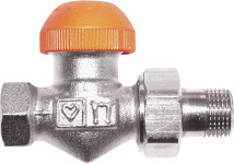 Herz TS-98-V voorinstelbare thermostatische radiatorkraan recht, zonder knop, 3/8", staartstuk/binnendraad, M28x1,5
