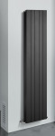 Thermrad Alustyle radiator 2680W, recht, verticaal, buis driehoekig, 6 aansluitingen, hxlxd 2033x640x95mm, mat zwart