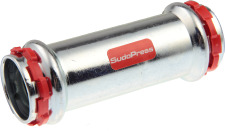 VSH Sudopress STAAL rechte koppeling, schuifsok, 28mm x 28mm, staal (pers x pers)