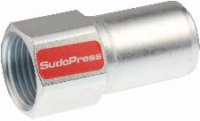 VSH Sudopress STAAL rechte koppeling, insteekkoppeling 22mm x 1/2, staal (insteek x binnendraad)