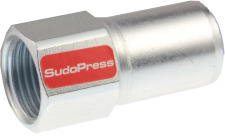 VSH Sudopress STAAL rechte koppeling, insteekkoppeling 15mm x 1/2, staal (insteek x binnendraad)