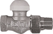 Herz TS-90 thermostatische radiatorkraan met vaste Kv waarde 1/2" Recht. T.b.v. M28 kop