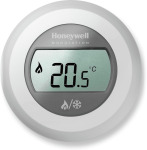 Honeywell Round Heat/Cool Modulation , kamerthermostaat modulerend voor verwarmen en koelen regeling, Opentherm, 5..35 graden, wit.