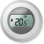 Honeywell Round Wireless, Kamerthermostaat draadloos, batterij gevoed, 5..35 graden, verlicht display, optimal comfort, wit.