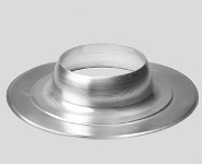 Ubbink ronde plakplaat, aluminium, doorvoer diameter 215mm, plakplaat diameter 495mm, hoogte 100mm