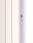 Thermrad Alusoft-E, elektrische handdoekradiator 1500W, vierkante stralingsbuis, schakelklok, hxbxd 1800x360x90mm, mat wit