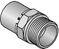 Uponor S-press fitting recht 1-delig, hoek 0 aansluiting 1: 40mm persmof, aansluiting 2: 40mm buitendraad 1046902